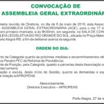 Convocação Assembleia Geral Extraordinária jun19